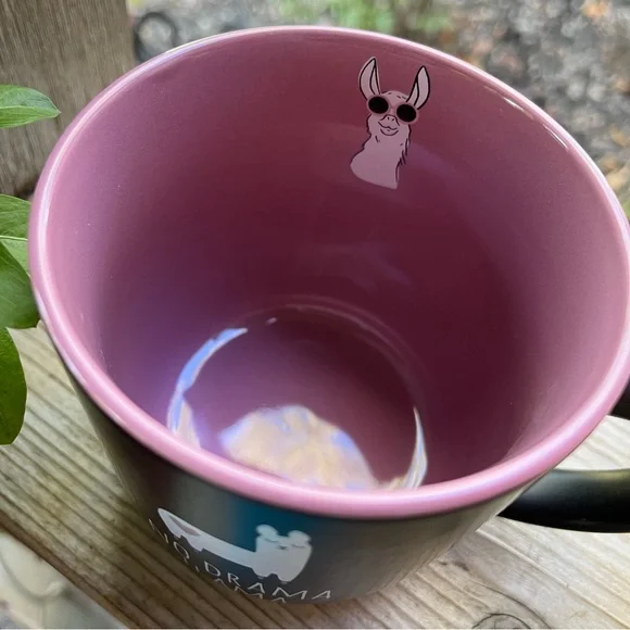 No Drama Llama New Graphic Black Ceramic Coffee/Beverage Mug - Picture 4 of 6